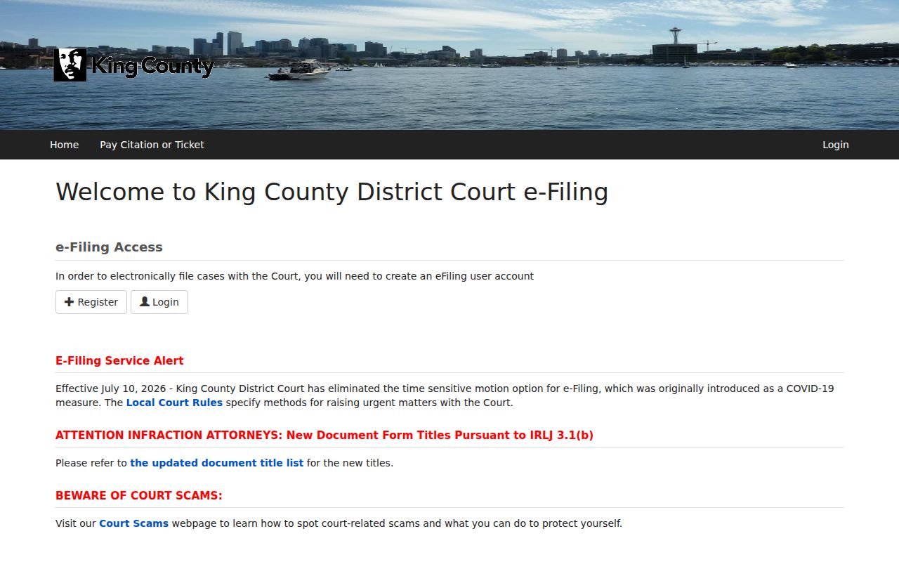 Union Hill-Novelty Hill resident lookup in King County District Court eCourt