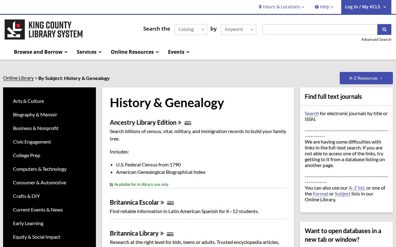 Union Hill-Novelty Hill city directory research resources at King County Library System