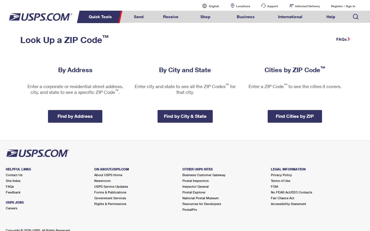 USPS ZIP Code Lookup for checking a Union Hill-Novelty Hill address